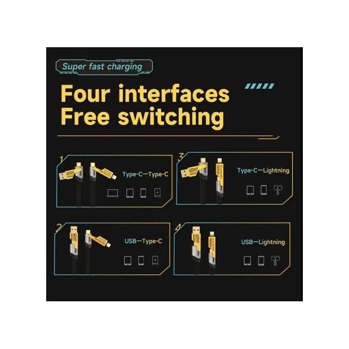 4 Ways USB Fast Charging Cable (3-in-1 Multi Charging Cable) – view 3