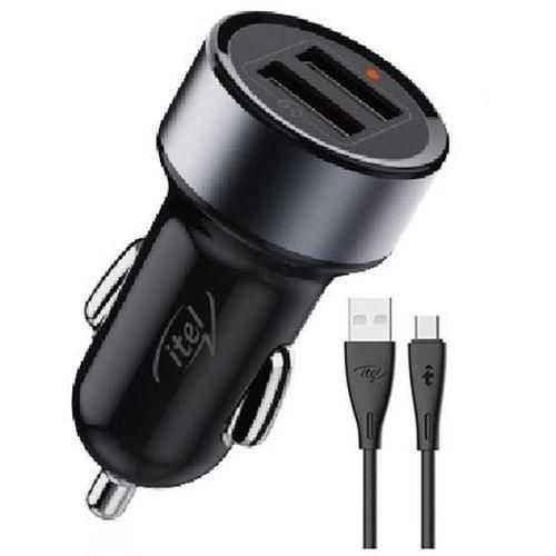 itel 15.5W Dual Output Fast Car Charger With Free Cable – view 1
